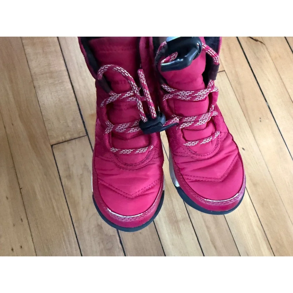 Sorel pink Whitney II‎ youth snow boots